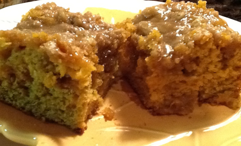Kitty's Kozy Kitchen Pumpkin Coffee Cake with Brown Sugar