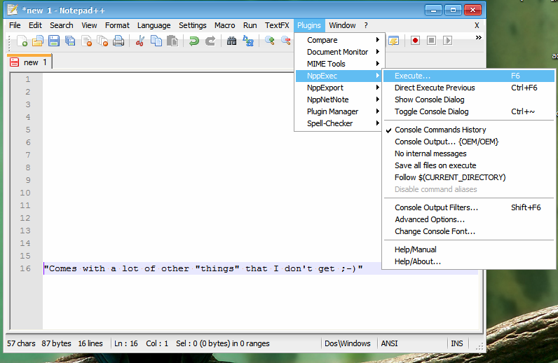 Notepad++ A GNU Licensed, Source Code Editor for MS Windows