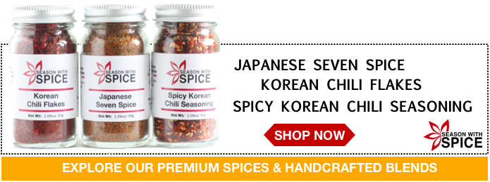 buy japanese seven spice shichimi togarashi, korean chili flakes, spicy korean chili seasoning available at season with spice asian spice shop