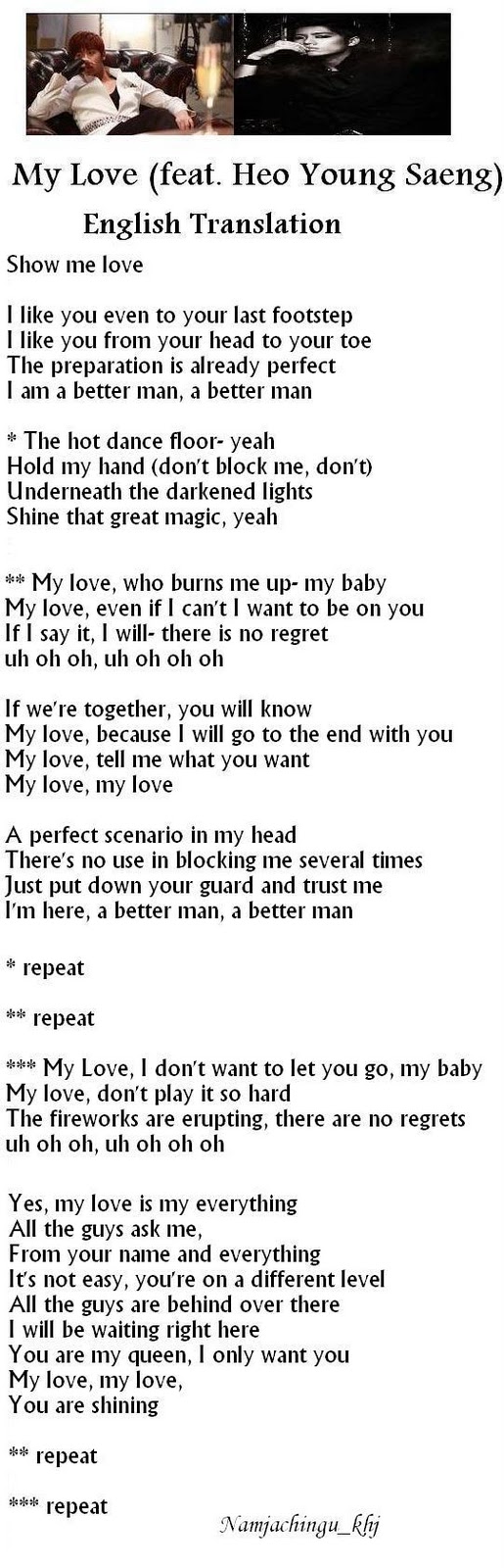 Ikon love scenario lyrics