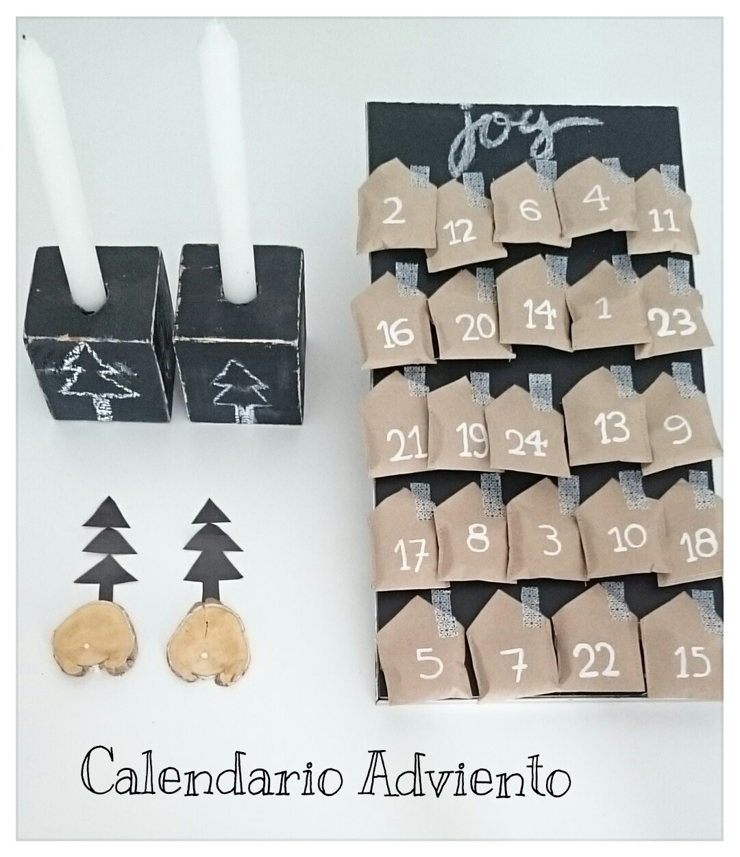 Bolsas de Regalo Navidad con 24 Adhesivos Digitales de Adviento Halcyerdu 24 Pcs DIY Calendario de Adviento Navidad Bolsas de Papel Kraft navideño 