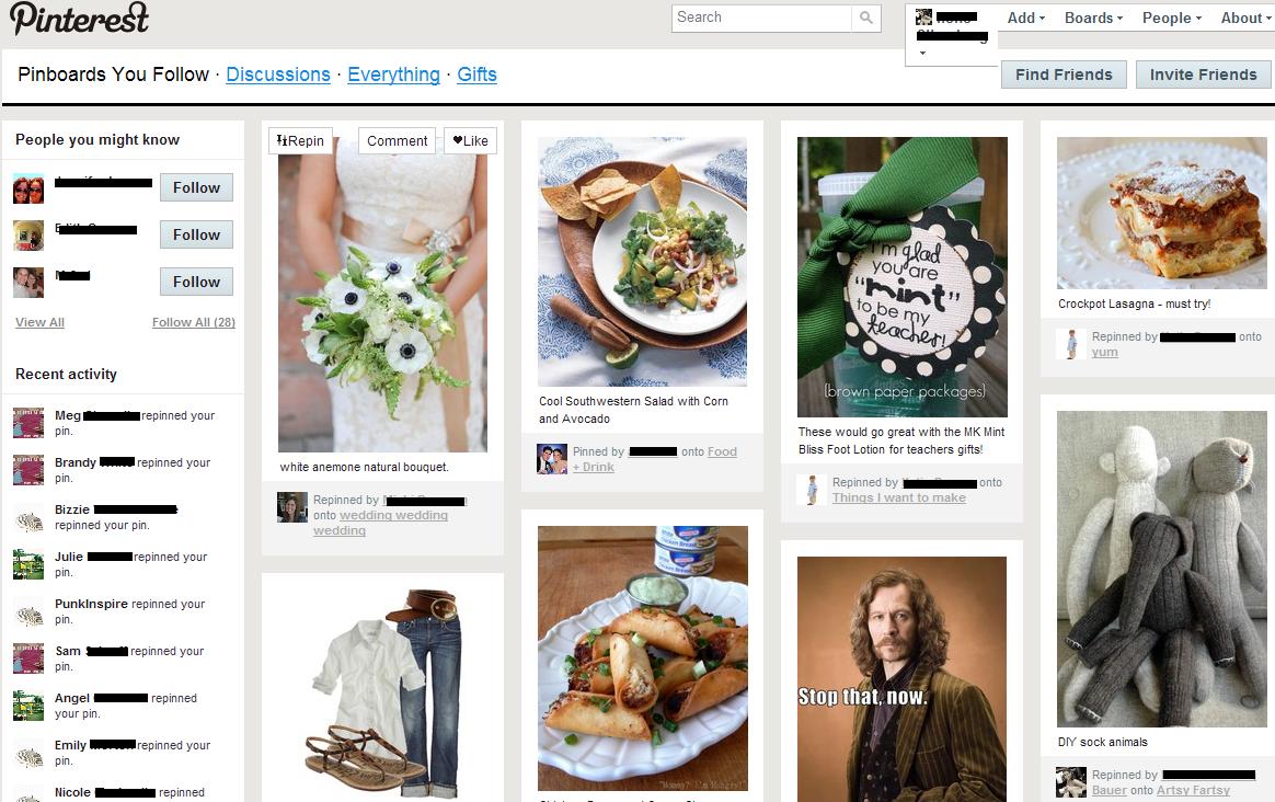Saying What You're Thinking Since 1983: Pinterest is the New Black