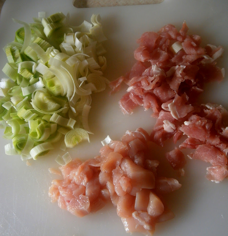 Eat Rainbow Love Chicken, bacon and leek risotto