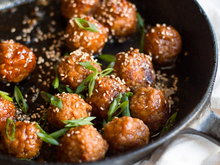 TERIYAKI TEMPEH MEATBALLS best online cooking classes