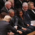 Trump, Obama, Clinton and Carter, all in a row at Bush funeral