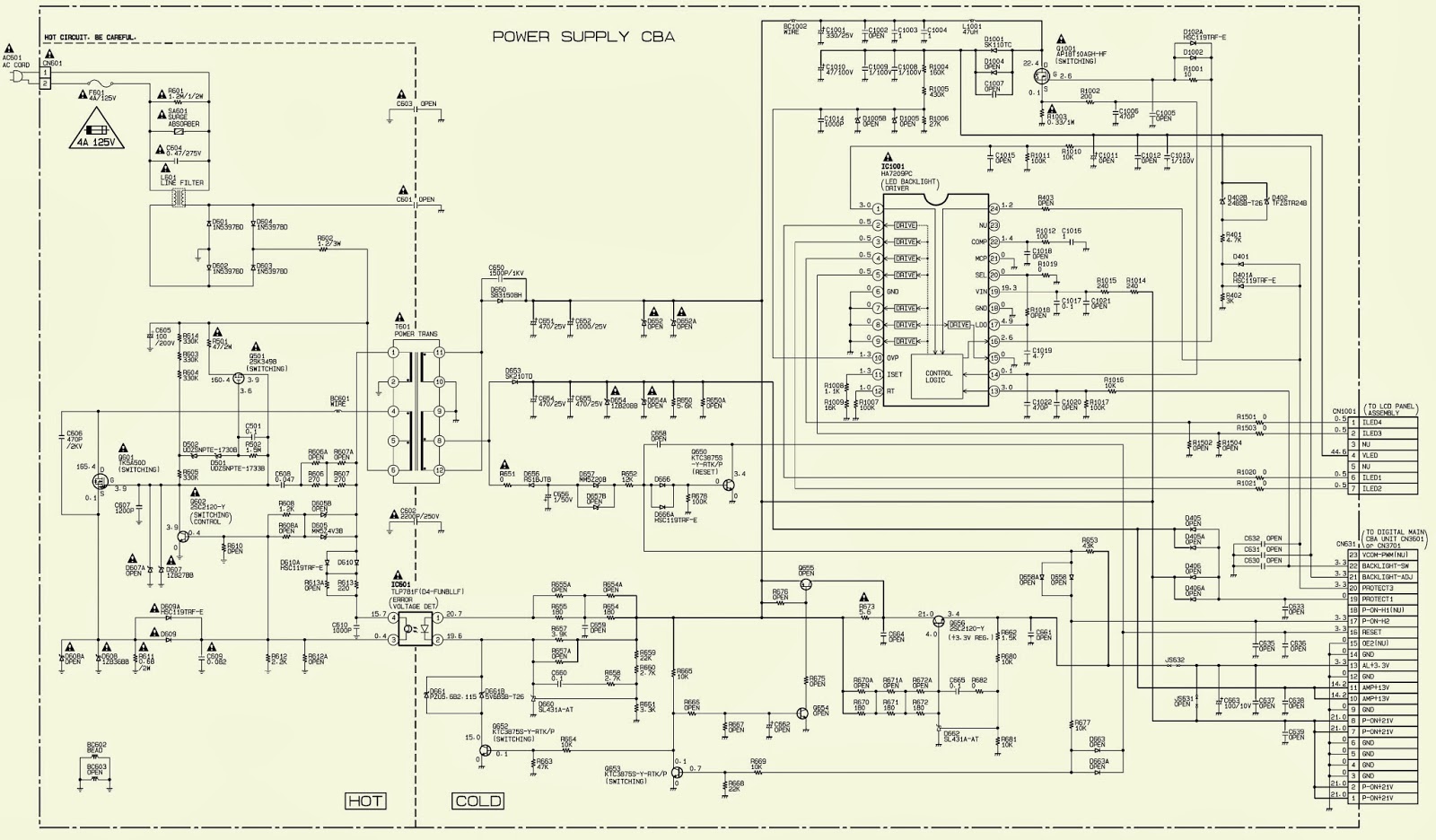 Electro help: PHILIPS 22PFL4507 - 22" LCD TV _ POWER SUPPLY SCHEMATIC