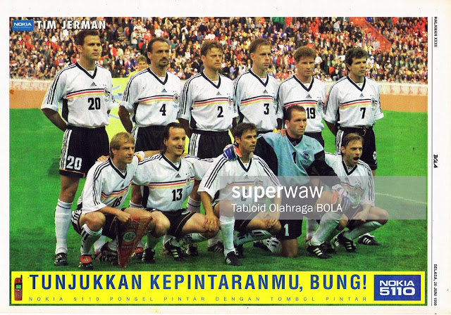 DEUTSCHLAND GERMANY TEAM SQUAD WORLD CUP 1998 FRANCE