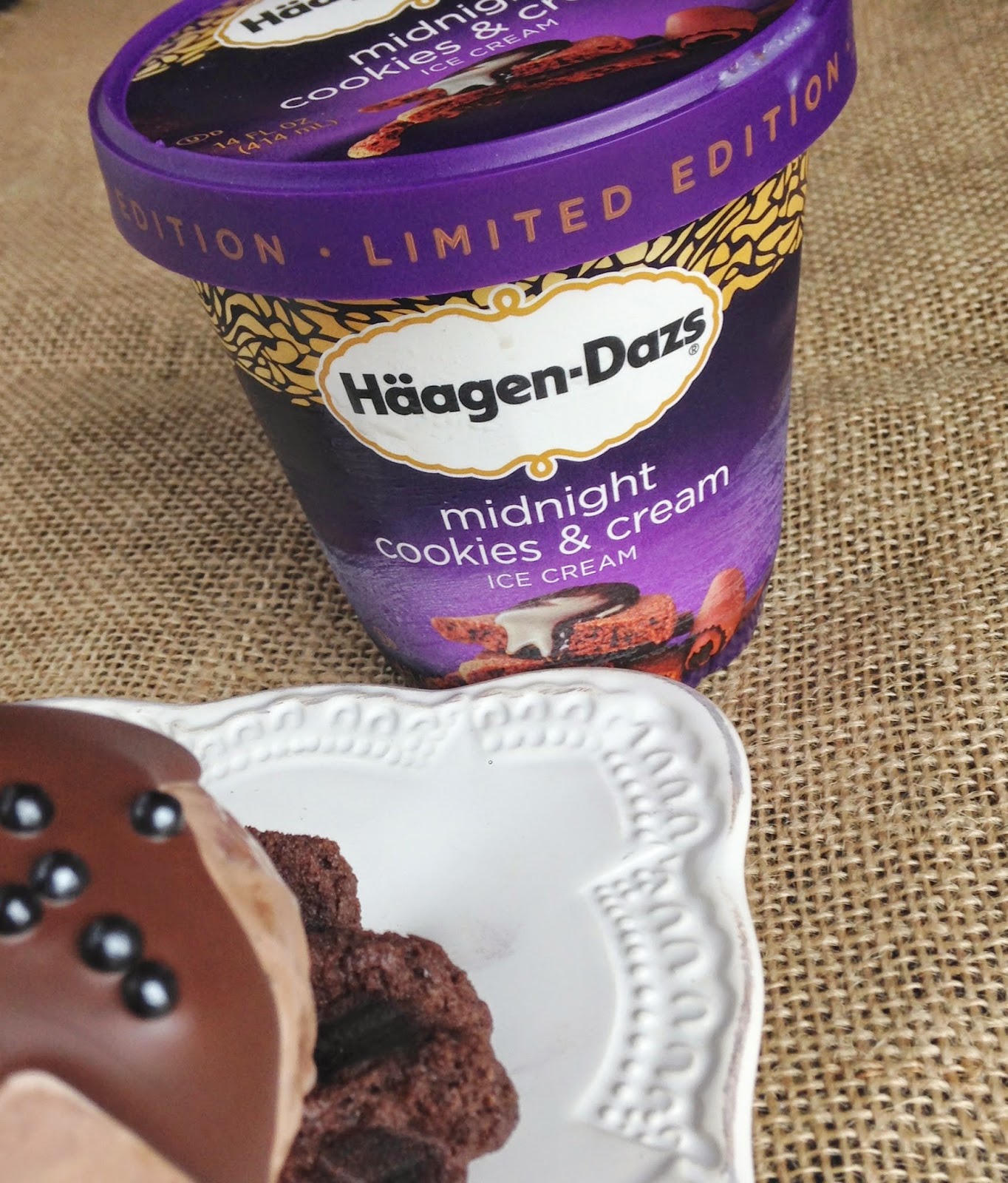 Midnight Cookies and Cream with Cookie Waffles Purple Chocolat Home