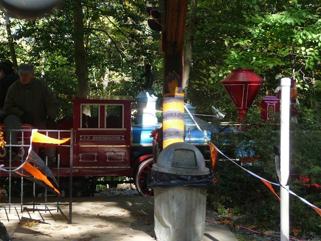 Halloween family fun on the Ghost Train at Burke Lake Park in Northern Virginia,