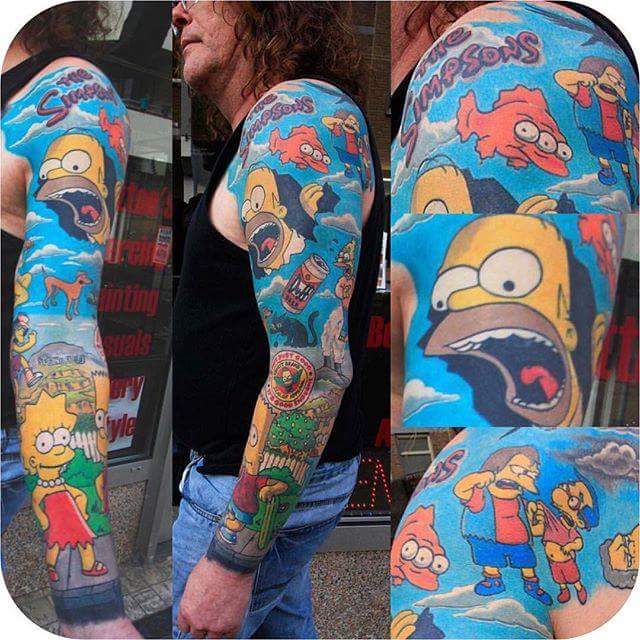 el mejor tatuaje de los simpson fotos de tatuajes el mejor tatuaje de los simpson fotos de tatuajes