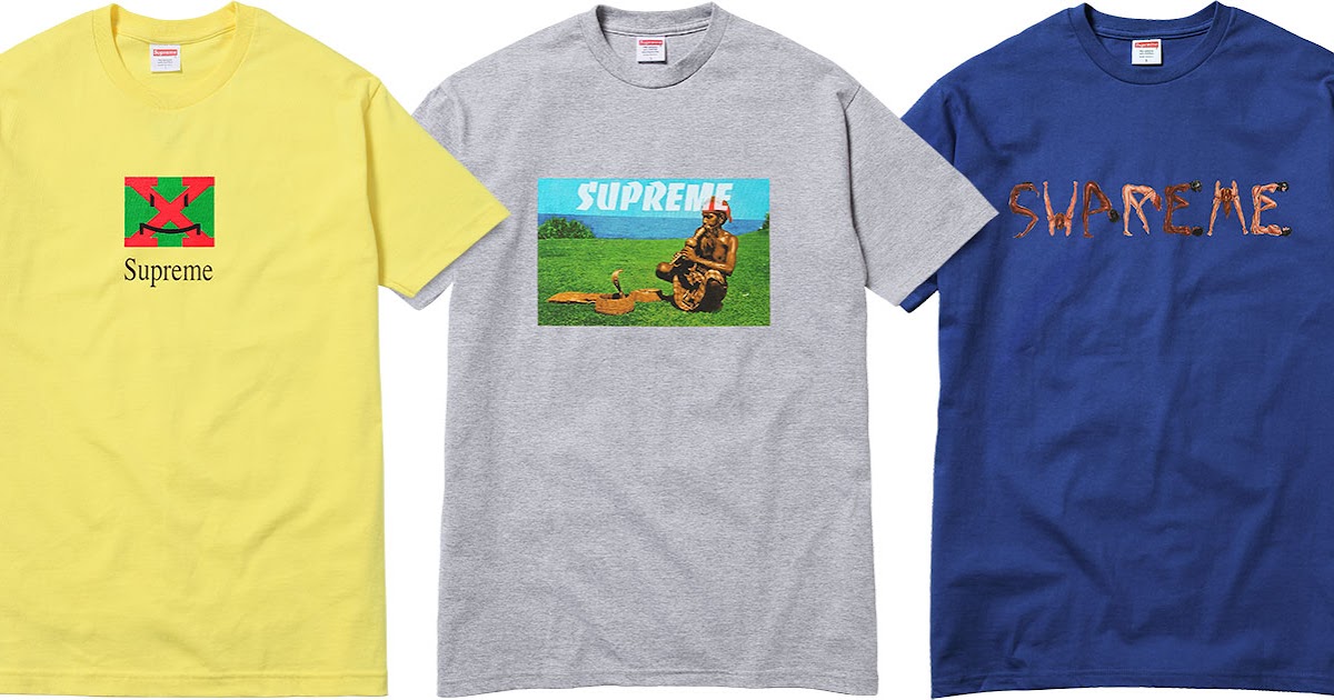 supreme snake charmer tee