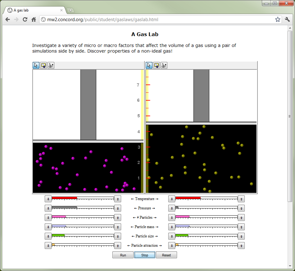 Engineering Computation Laboratory An online gas lab simulation