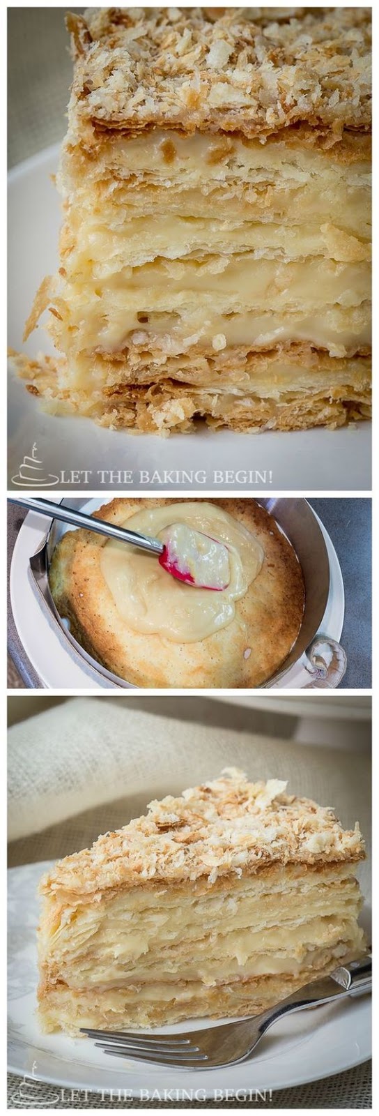 Russian Napoleon Cake – Puff Pastry Cake - Tasty Kitchen Recipes