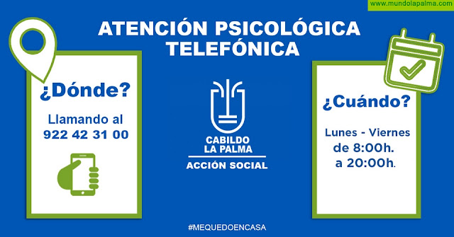 El Cabildo de La Palma mantiene su servicio telefónico de atención psicológica