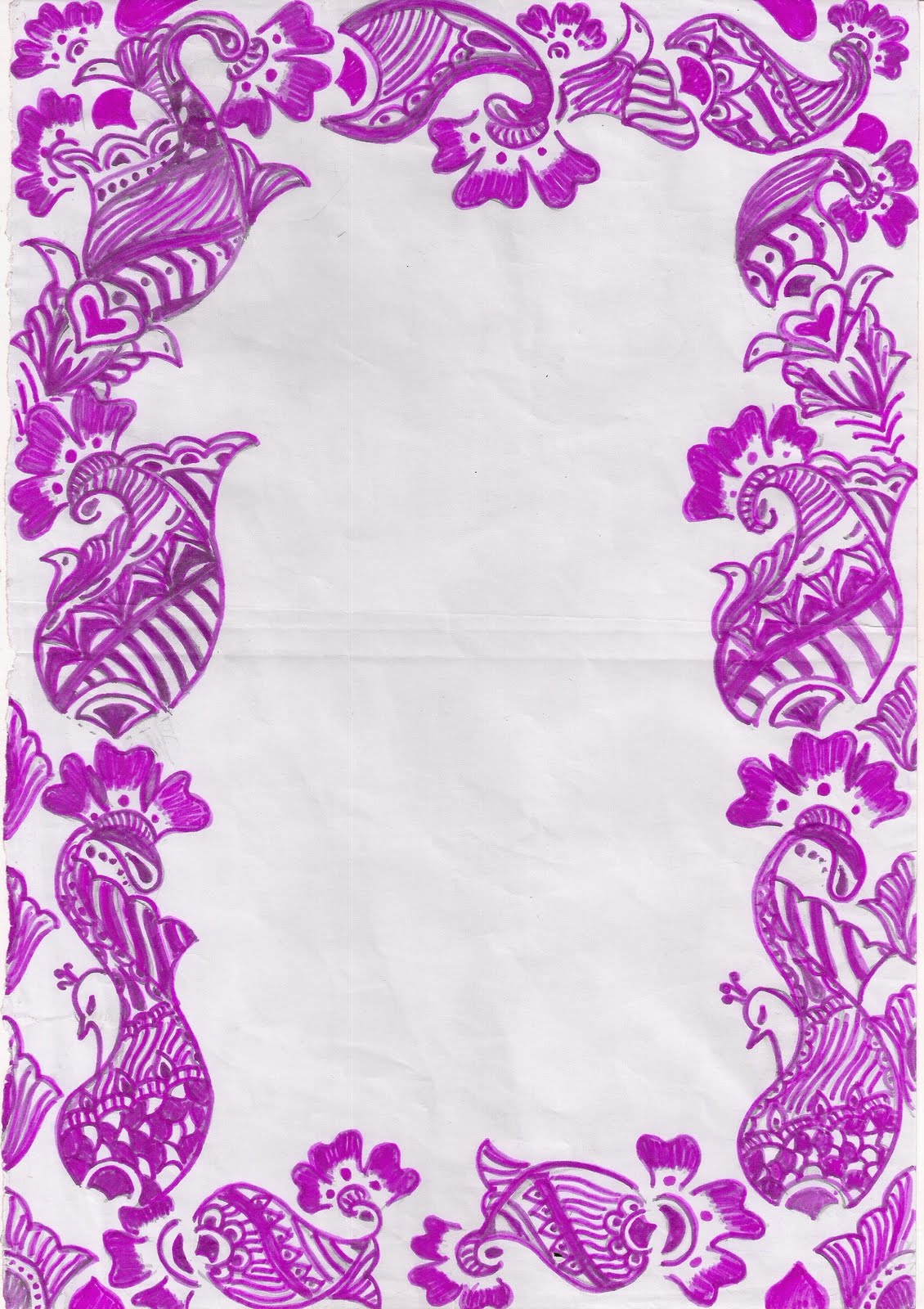 Border assignment design for front page easy picture