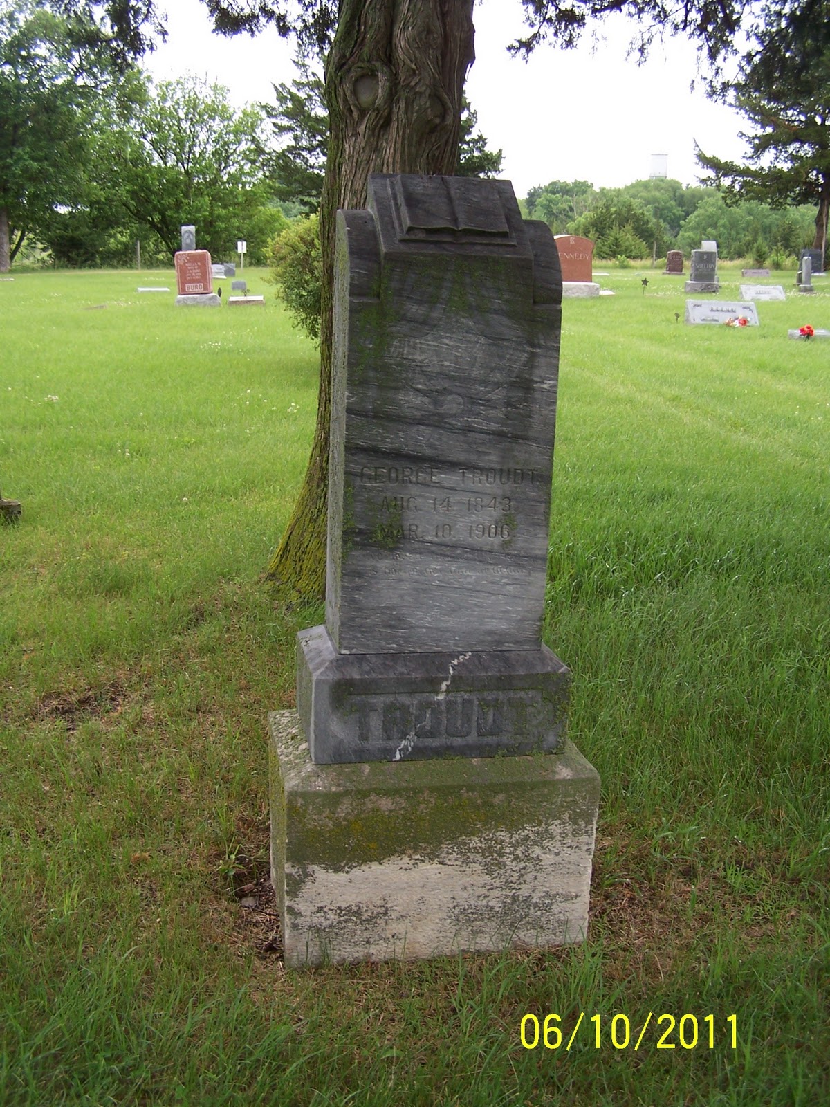 TroudtRennick Chronicle Tombstone Tuesdayfrom Nelson Nebraska Cemetery