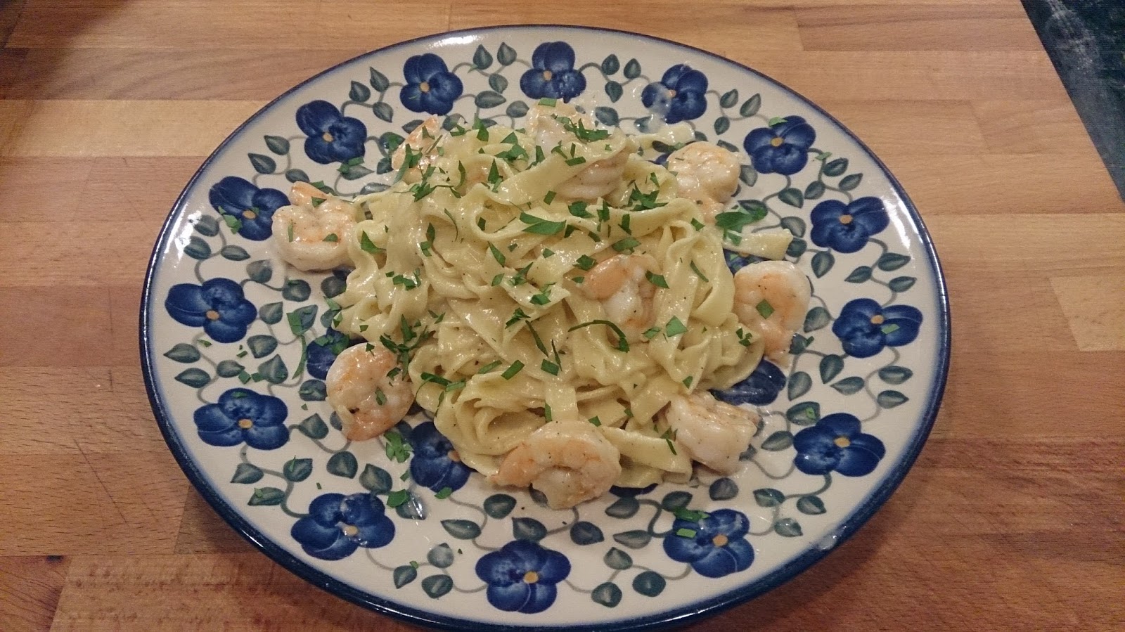 Uncle T S Kitchen Shrimp Alfredo With Cottage Cheese