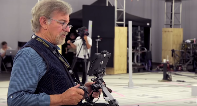 click to see more ready player one behind the scenes with steven Spielberg