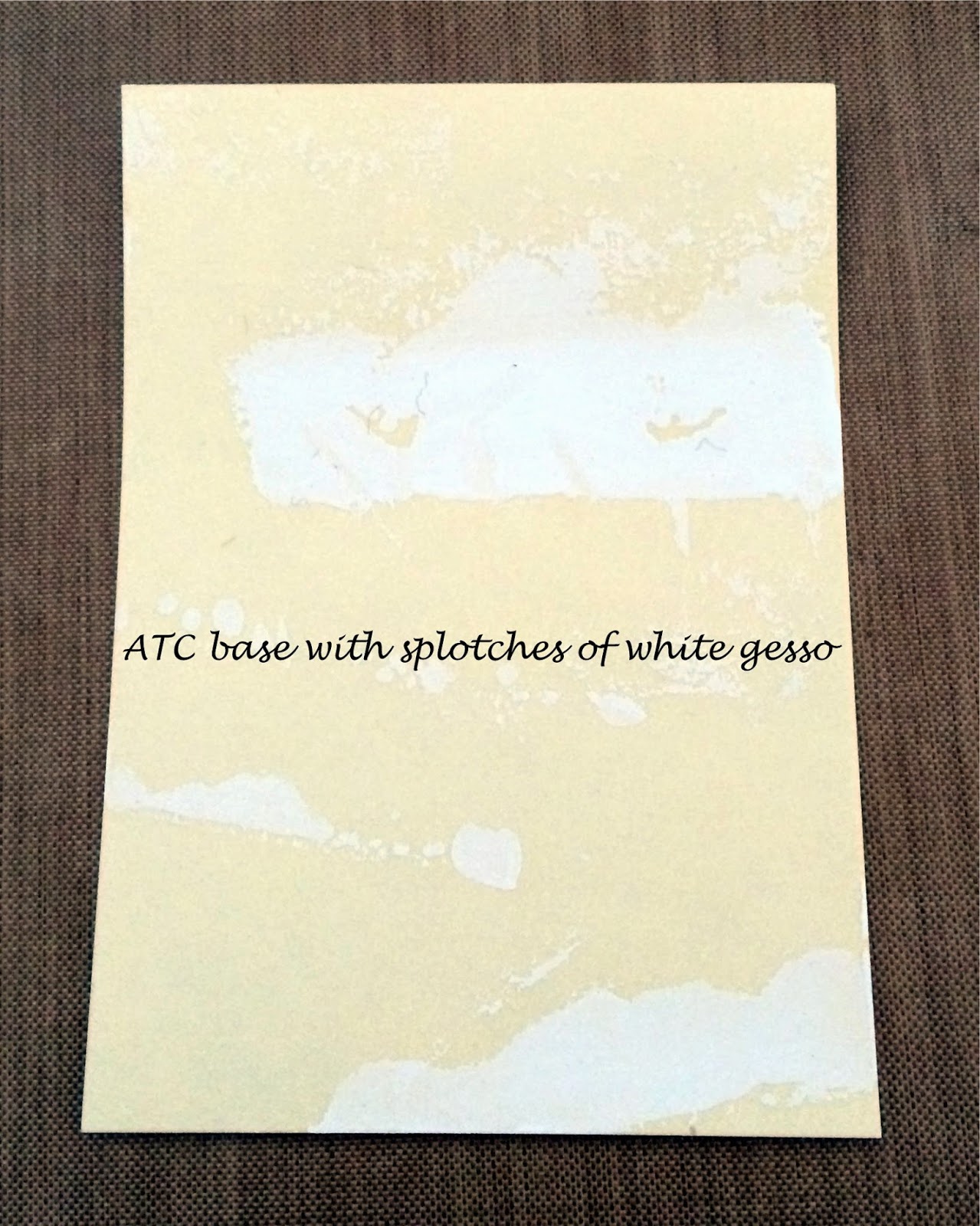 My Mindful Creations Mixed Media ATC Tutorial Using Gesso