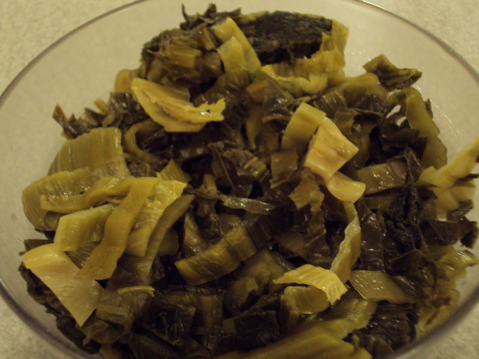 PICKLED MUSTARD LEAF SOUP with RICE FLOUR NOODLES