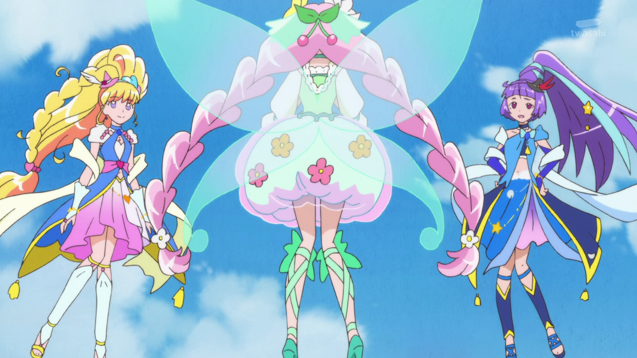 However Cure Miracle and Cure Magical arrived to aid her and didn't bl...