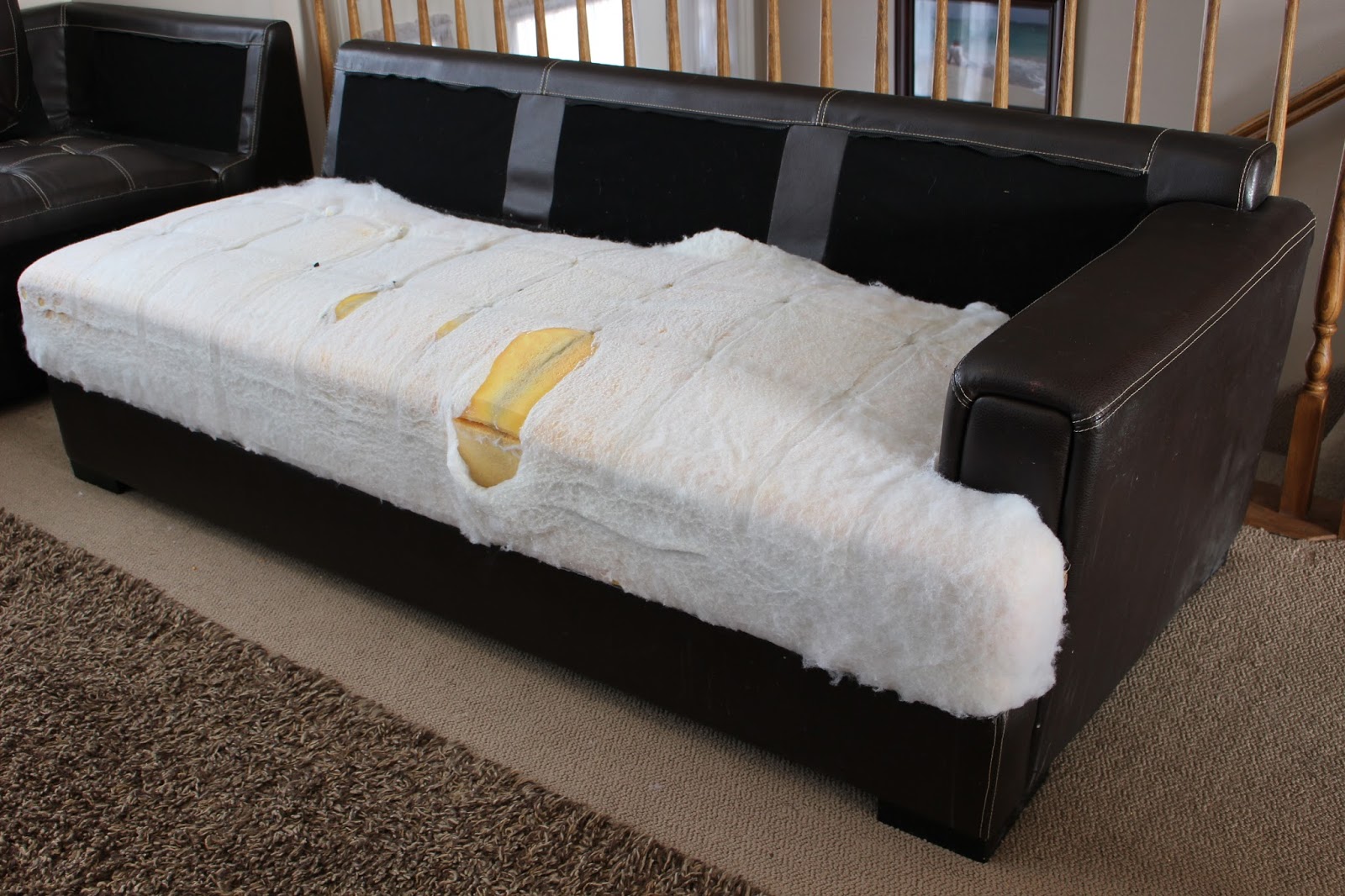 Utah County Mom Beginner's guide to reupholstering a sectional sofa