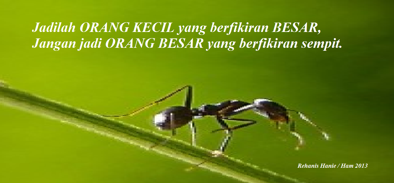 Diari Rehanis Hanie (Sekadar Coretan Pelepas Lelah): ~Jadilah Orang