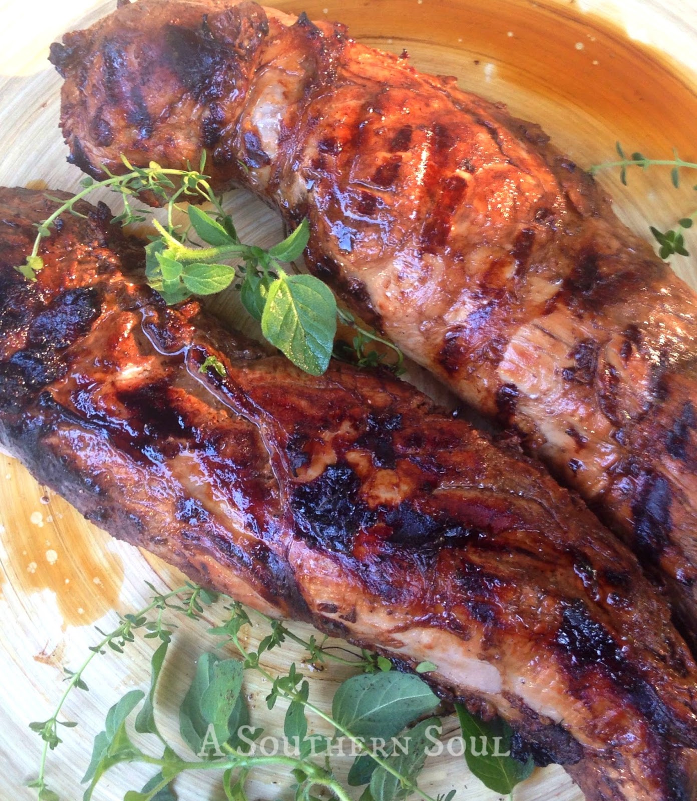 Grilled Pork Tenderloin Fresh Herb Marinade A Southern Soul