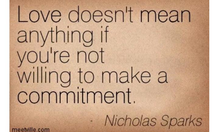 The Fear Of Commitment.