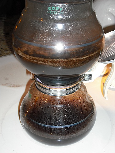 Vintage Cory Vacuum Coffee Pot Brewing Demo 