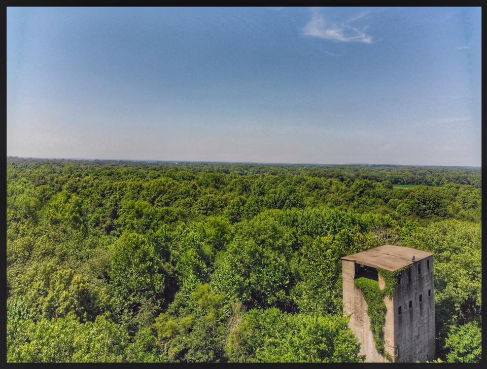 Towns and Nature Bluford, IL 1960s Aerial photo of IC Railyard and