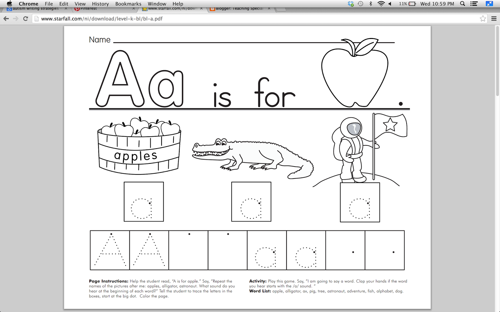 Starfall Download Center {Literacy Freebies!} Teaching Special Thinkers