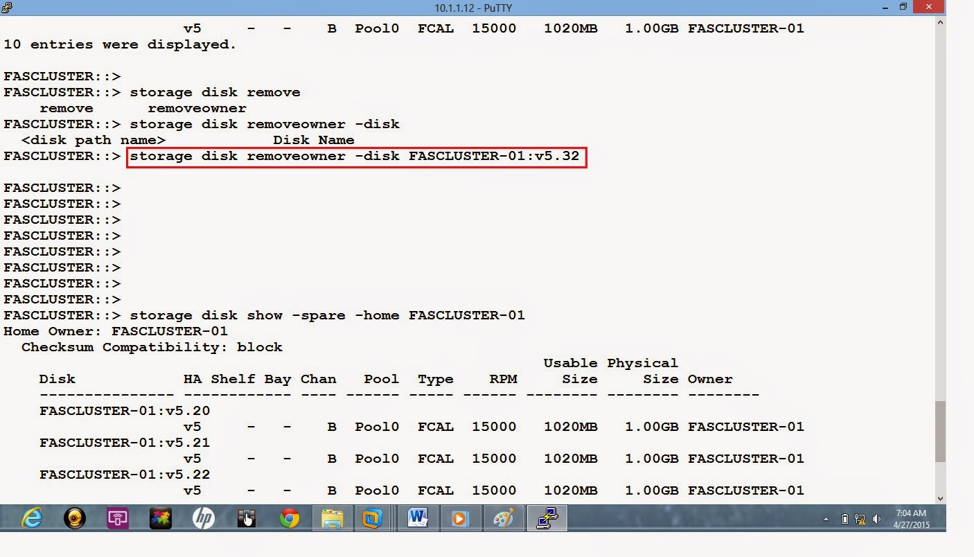 Remote Infrastructure Management NetApp CMode Disk Management