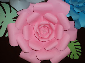 Flor armada en cartulina rosa, Tutorial de Artesania