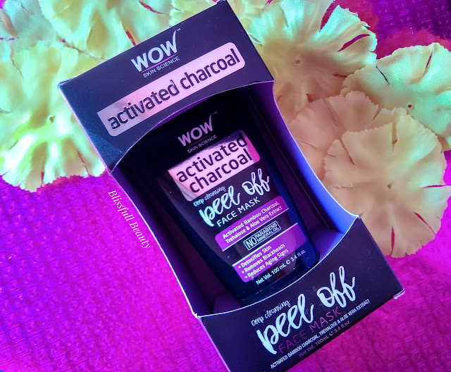 Wow Skin Science Activated charcoal peel off face mask review