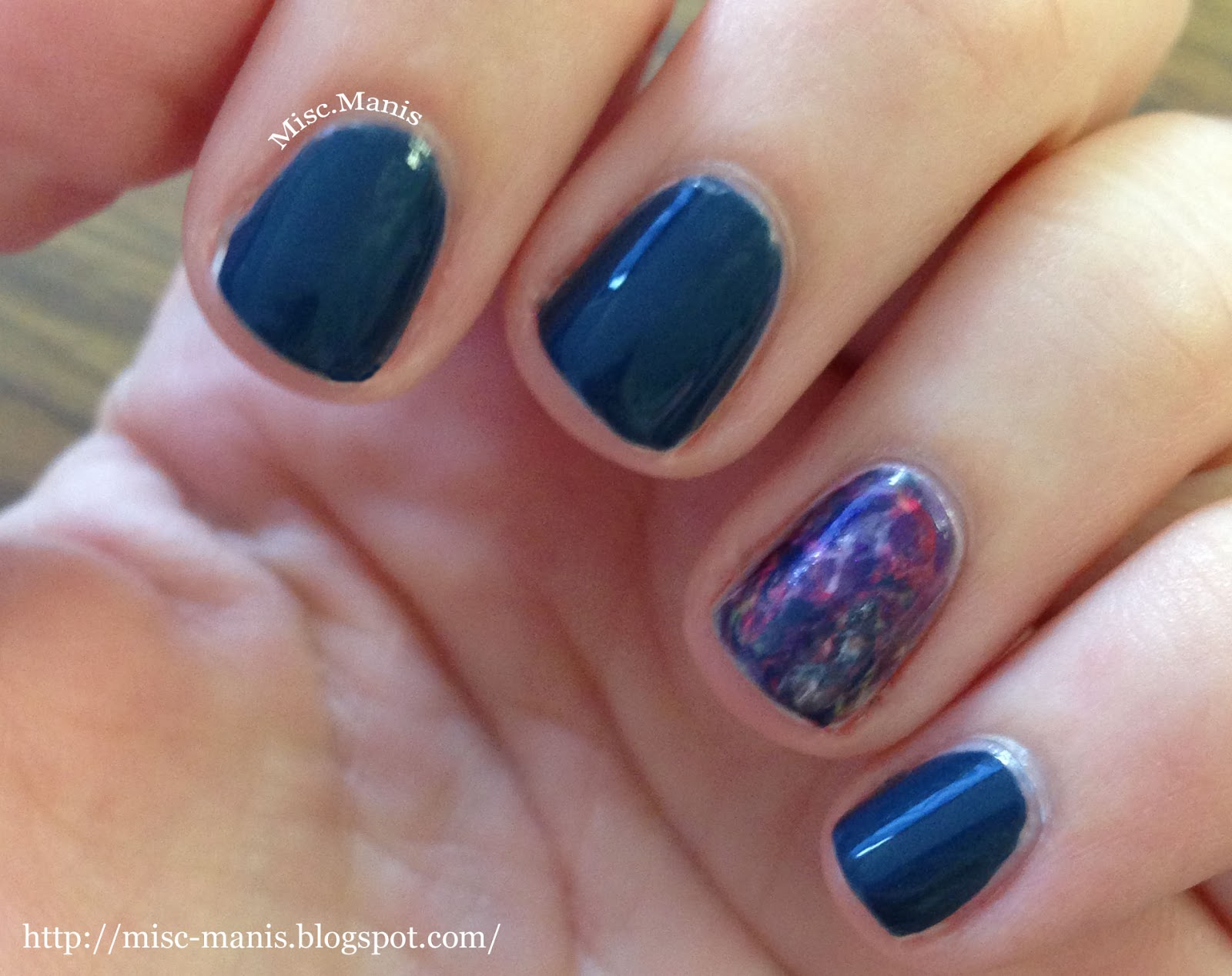Miscellaneous Manicures: Watercolor Accent Nail