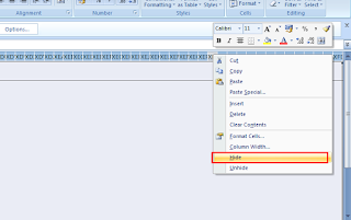 klik kanan pilih hide