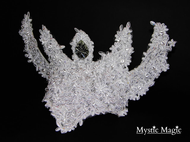 strictly come dancing, halloween, chess, headpiece, white queen headpiece, white, lace, floral lace, diamond, floral, headdress, Mystic Magic, designer, headwear, headpiece, fashion,