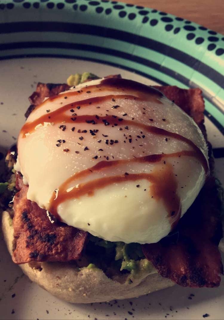 Belle on a Budget Avocado Turkey Bacon Benedict