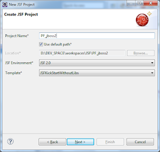 Create JSF Project dialog
