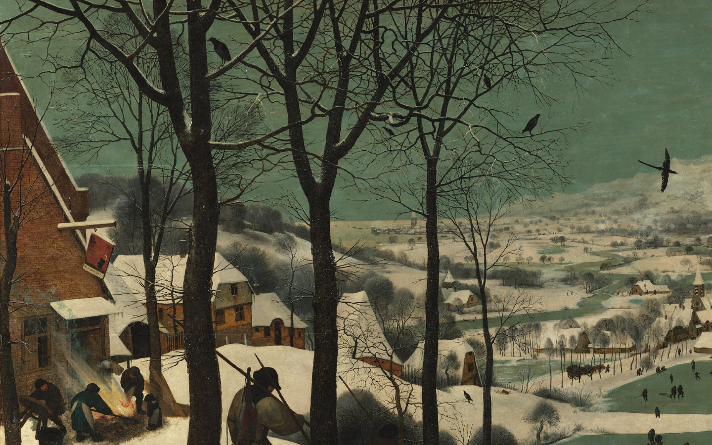 описание картины брейгеля зимний пейзаж
