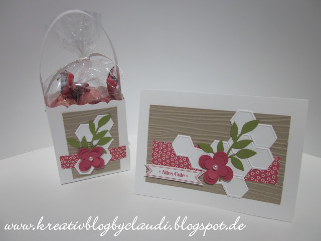 Innovoscape Geburtstags-Geschenktüte, Rosa/weiß – Inkl. Karte & Geschenkpapier, Ca. 25x33x8cm