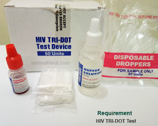 Requirement HIV Tri-Dot Test