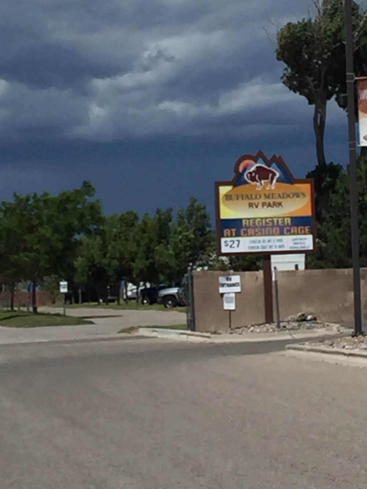 BLUE SKY AHEAD Buffalo Meadows RV Park, Fort Hall Casino, Ft. Hall, ID