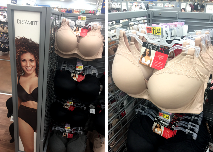 dream fit bras at walmart