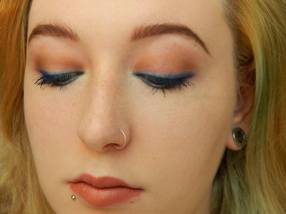 Spring Makeup Blue Ombre Eyeliner