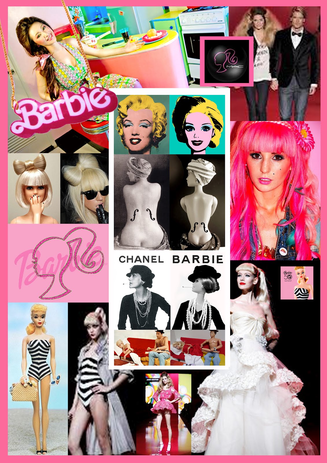 Iconic photo shoot: BARBIE- mood board