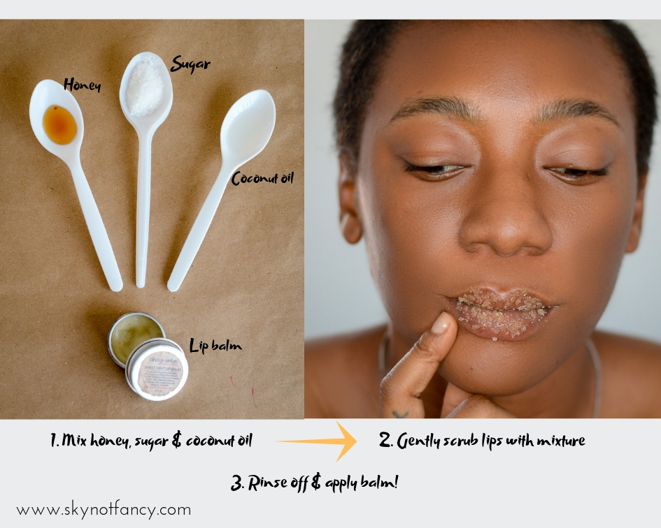 DIY Natural exfoliating, Moisturizing Lip Scrub. SkyNotFancy