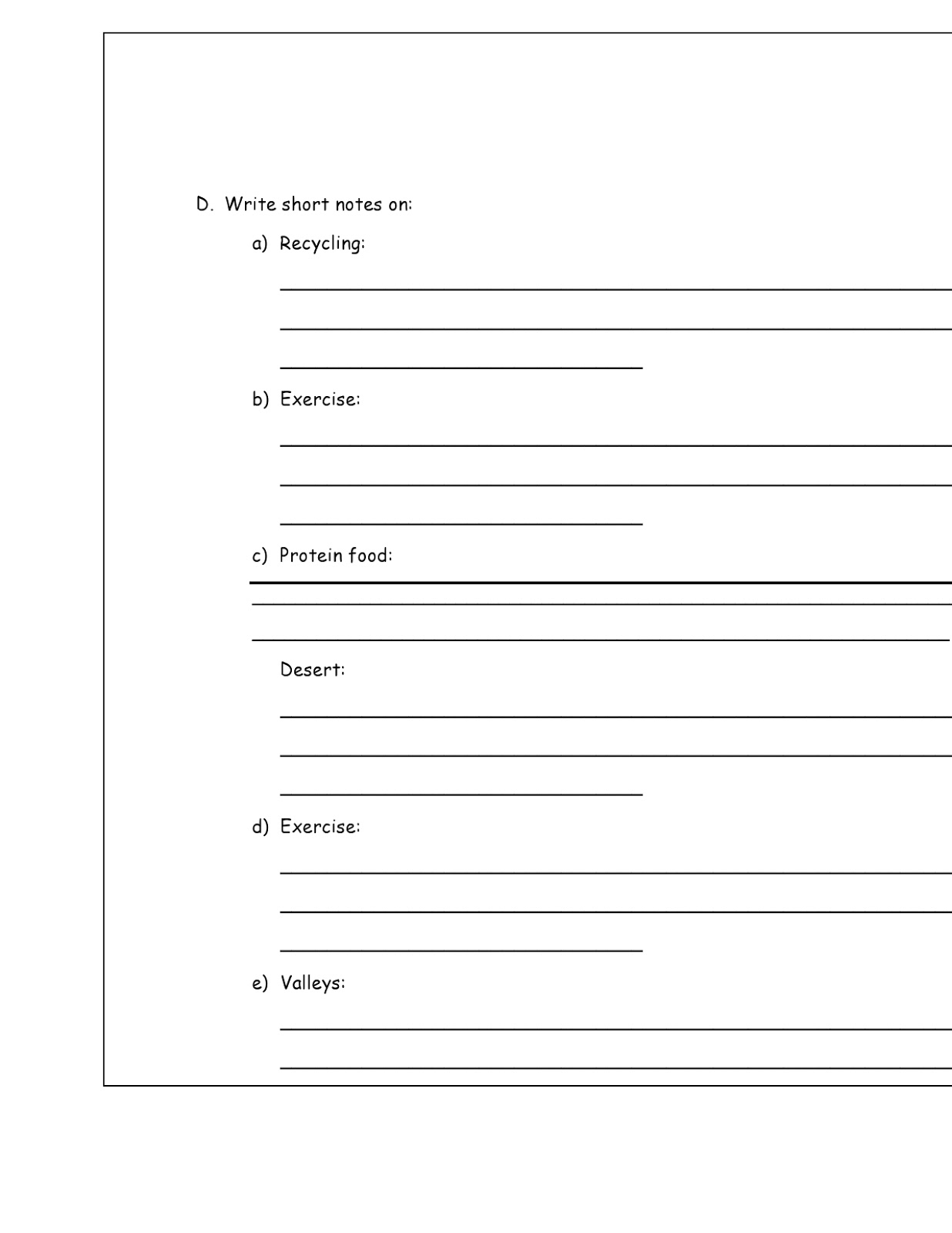 Birla World School Oman: Homework for Grade 3 as on 12/04/2018