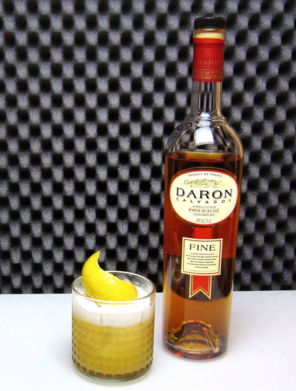 J&C's Cocktails Jersey Sour Cocktail Daron Calvados (Ferrand) J&C's